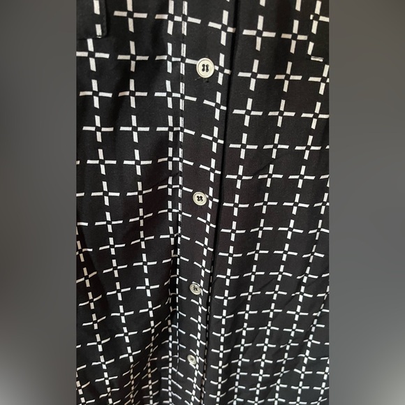 NWT Office Attire- Black and White Patterned Dress in size PXL - Picture 7 of 10